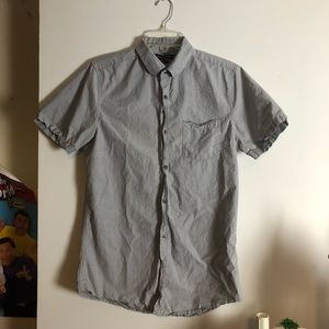 Grey polka dot Button Down